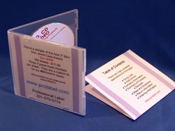 3" mini disc cases with booklet style inserts